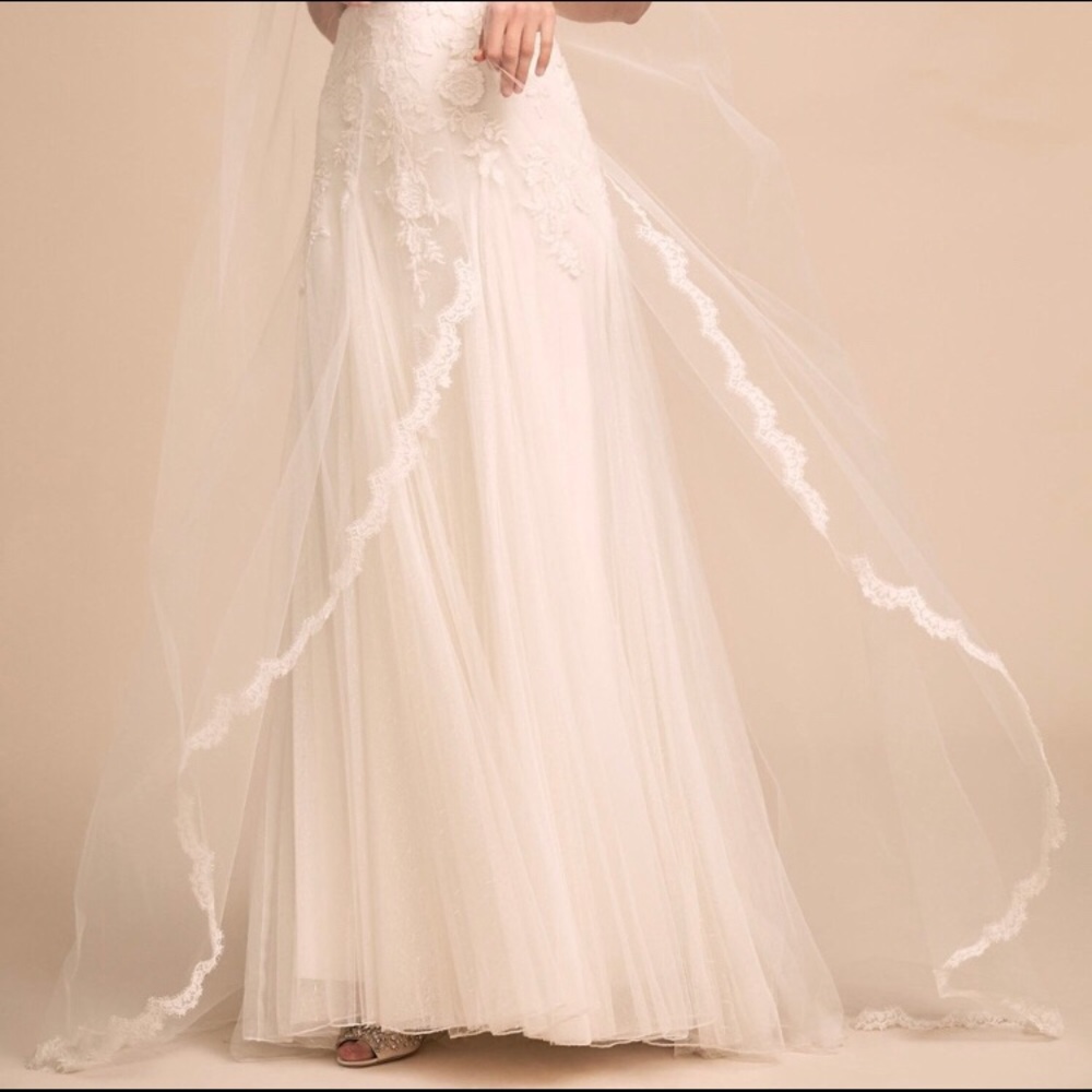 BHLDN Scalloped Circle Veil